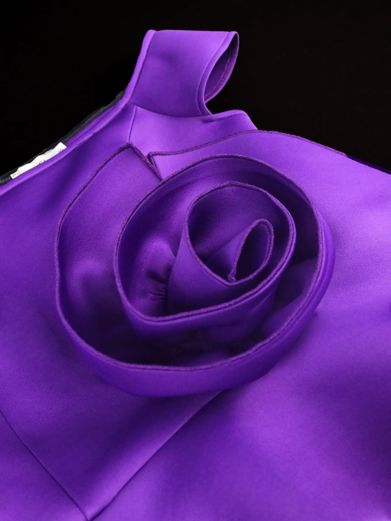Plus Size Women's Dress One-shoulder Three-dimensional Decorative Sexy Dress Party Dress 3D Flower Fake Two-piece One-step Dress