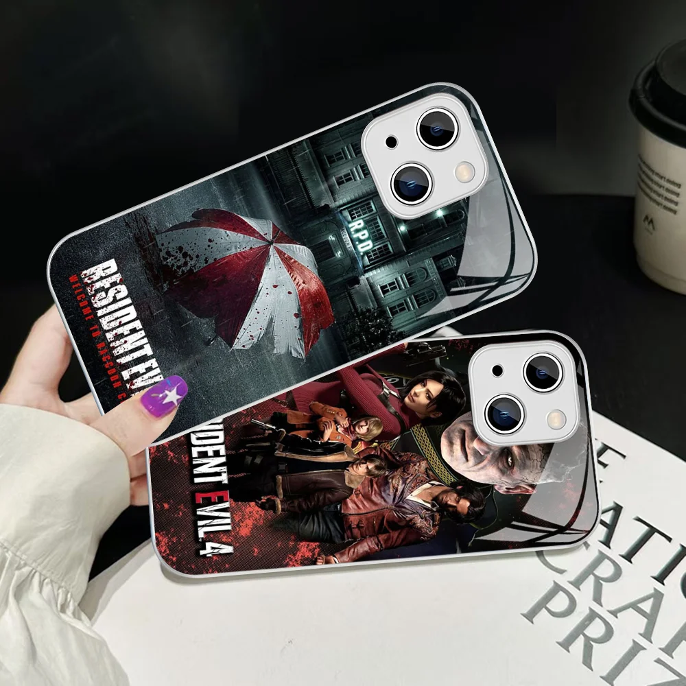 Чехол для телефона R-resident Game E-evil IPhone 14 13 12 Mini 11 Pro XS Max X XR Plus чехол из закаленного