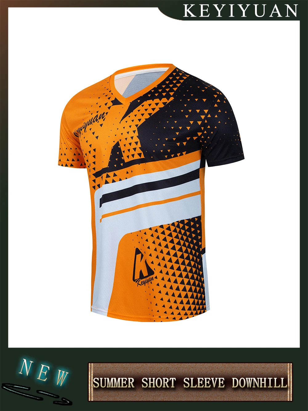 

KEYIYUAN Men Bicycle Cycling Shirt Mtb T-shirt Motocross Short Sleeve Downhill Jersey Motorcycles Bike Clothing Moto Cross