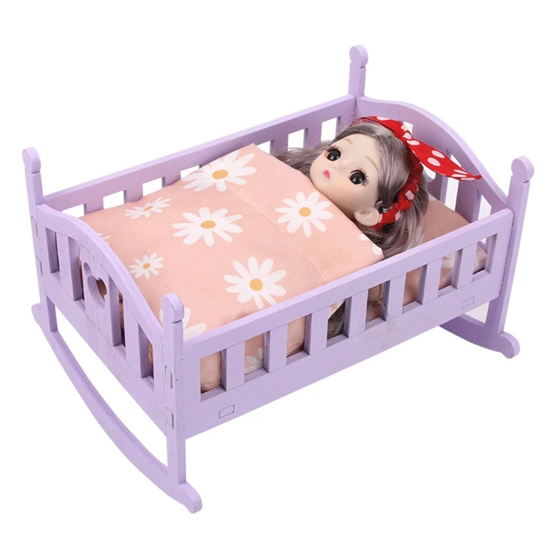 

Kids Interactive Treasure Dollhouse Decoration Wooden Shake Bed Play Funny Table Toy Best Gift for Indoor/Outdoor Kit