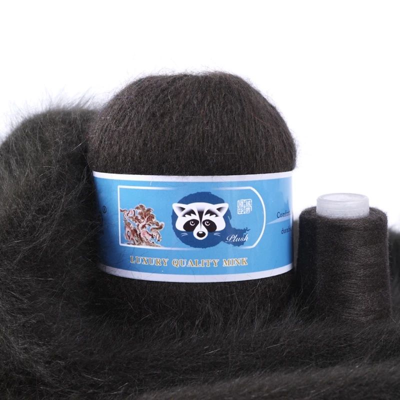 

50+20g/Set Hand Knitting Mink Wool Roving Mink Wool for Knitting Crocheting