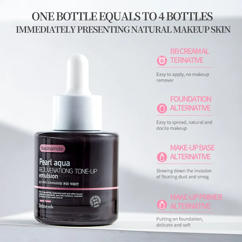 Фото Телесная основа под макияж, осветляющая увлажняющая изоляционная основа, тонирующая эмульсия, праймер под макияж, BB-крем, уход за кожей №3