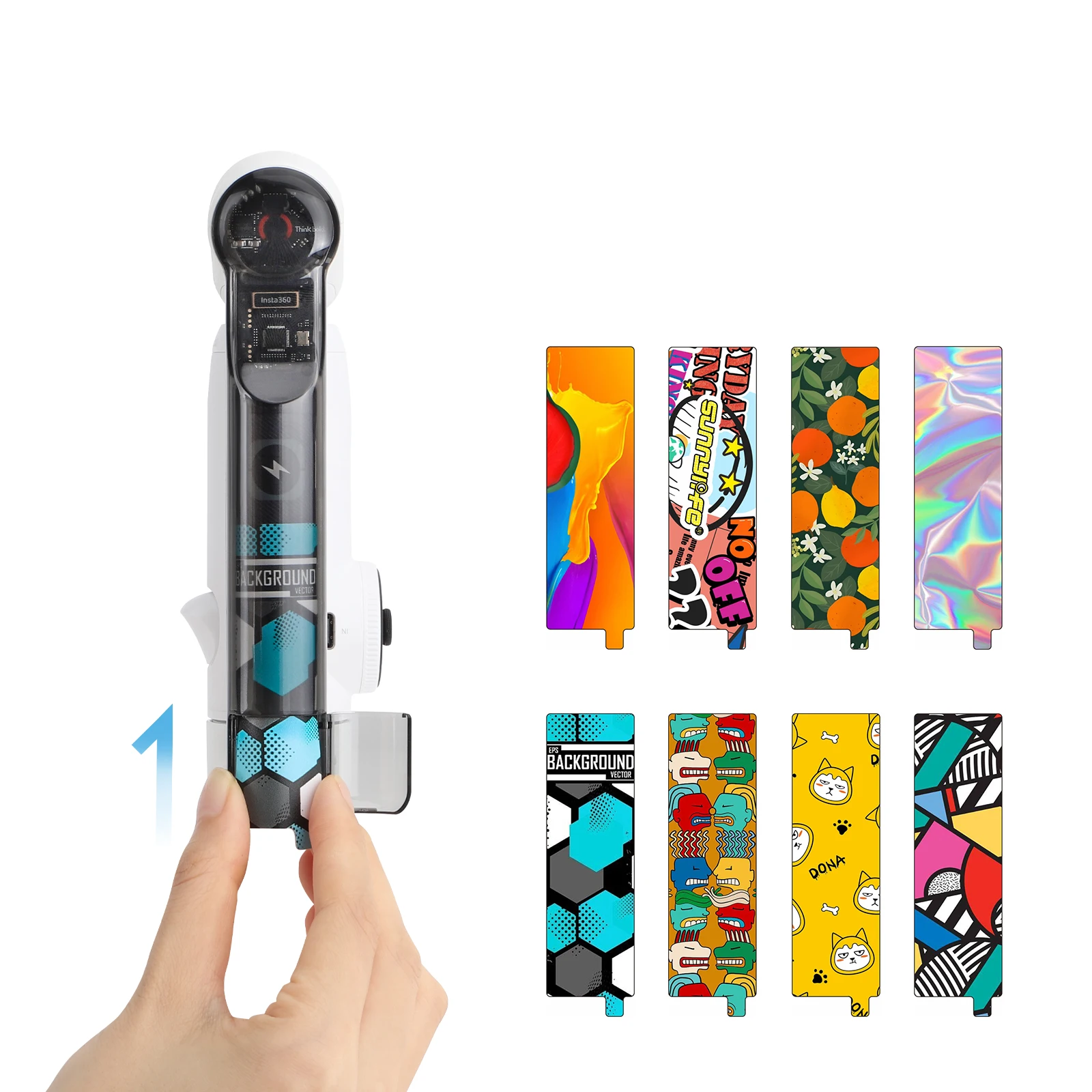 

Multicolor Insert For Insta360 Flow Colorful Inserts Personalized Decorative Patterns
