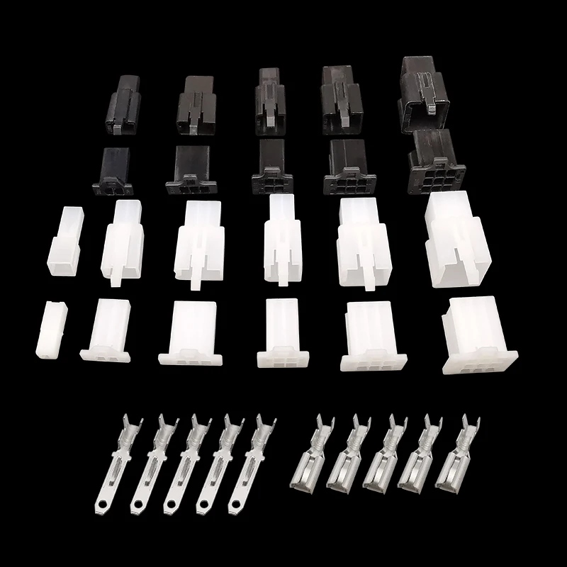 Черный, белый, 2,8 мм, 2, 3, 4, 6, 9-контактный автомобильный разъем, штекер, Женский клемма для электрического провода, комплект для мотоцикла, электровелосипеда, автомобиля, «сделай сам» Черный, белый, 2,8 мм, 2, 3, 4, 6, 9-контактный автомобильный разъем, штекер, Женский клемма для электрического провода, комплект для мотоцикла, электровелосипеда, автомобиля, «сделай сам»