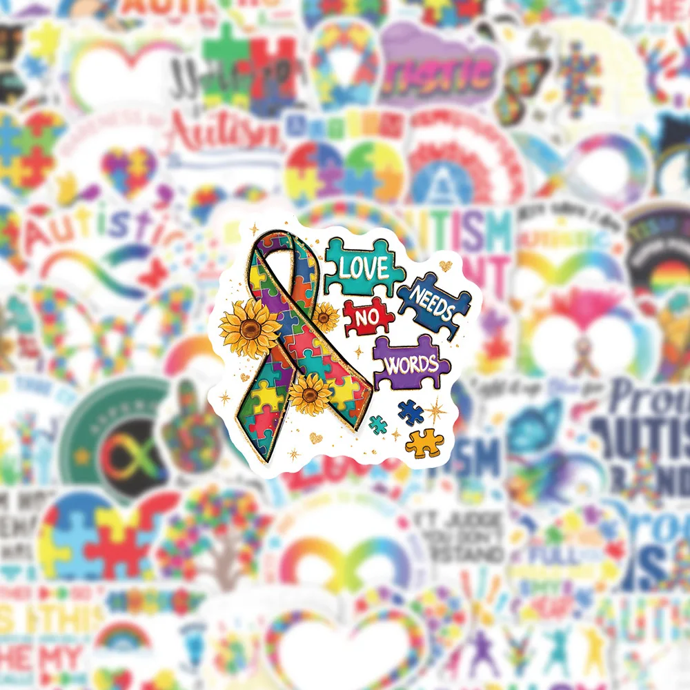 10/30/50 шт. наклейка с рисунком аутизма граффити ноутбук телефон альбом