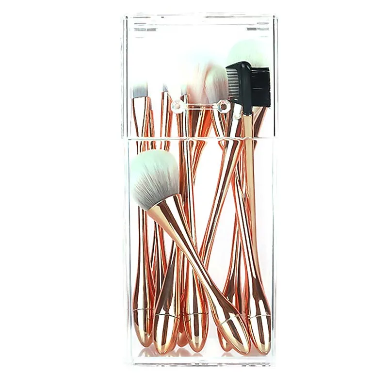 

Makeup Brush Holder,Cosmetic Brush Organizer With Lid,Dustproof Makeup Brush