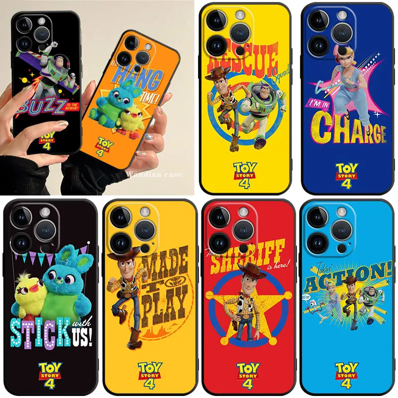 

Toy Story 4 Woody Duke Caboom Bunny Phone Case for iPhone 11 14 13 12 Pro Max 7 8 6 6S Plus XR XS X 13mini 12mini Silicone Cover