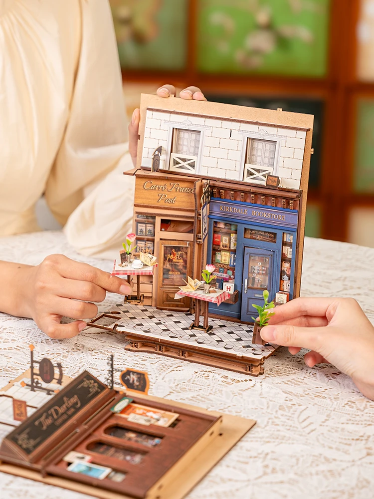 Robotime Rolife Book Nook Kit аркадные свидания DIY миниатюрный кукольный домик комплект 3D