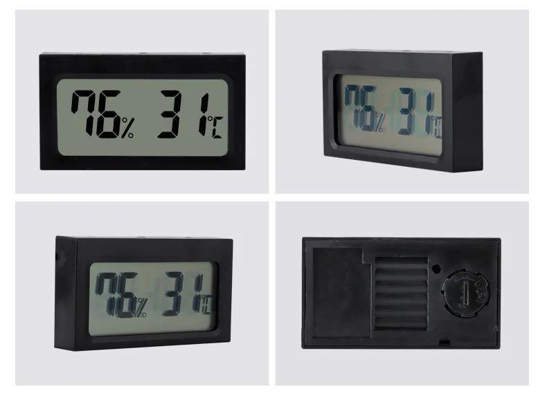 mini portable digital lcd indoor thermometer thermo hygrometer home creative electronic thermometer hygrometer free global shipping