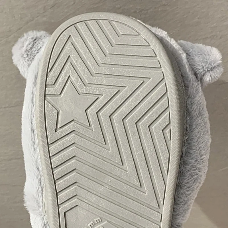 Women Home Slippers Cute Cartoon Pig Winter Indoor Slippers Warm Plush House Platform Shoes for Female Family Slippers Couples