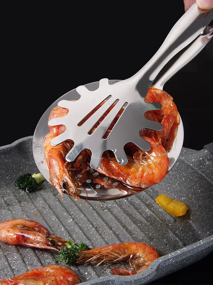 Лопаточка из нержавеющей стали 304 лопаточка для жарки рыбы домашняя кухонная