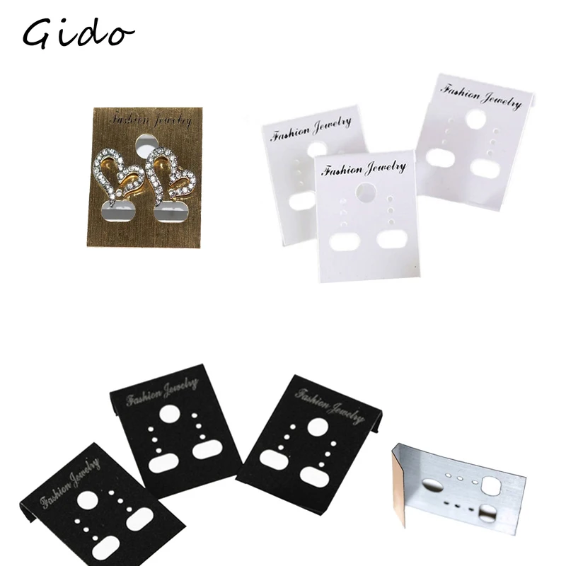 

100 шт./партия, глянцевые пластиковые витрины для ювелирных изделий, 3 х4 см