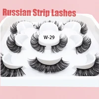 3d faux mink lashes false eyelashes natural soft wispy lash cross strip eyelash extension russian strip lashes dd curl