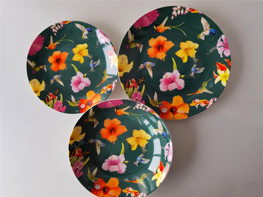 

Hummingbird series ceramic tableware plate household dish personality