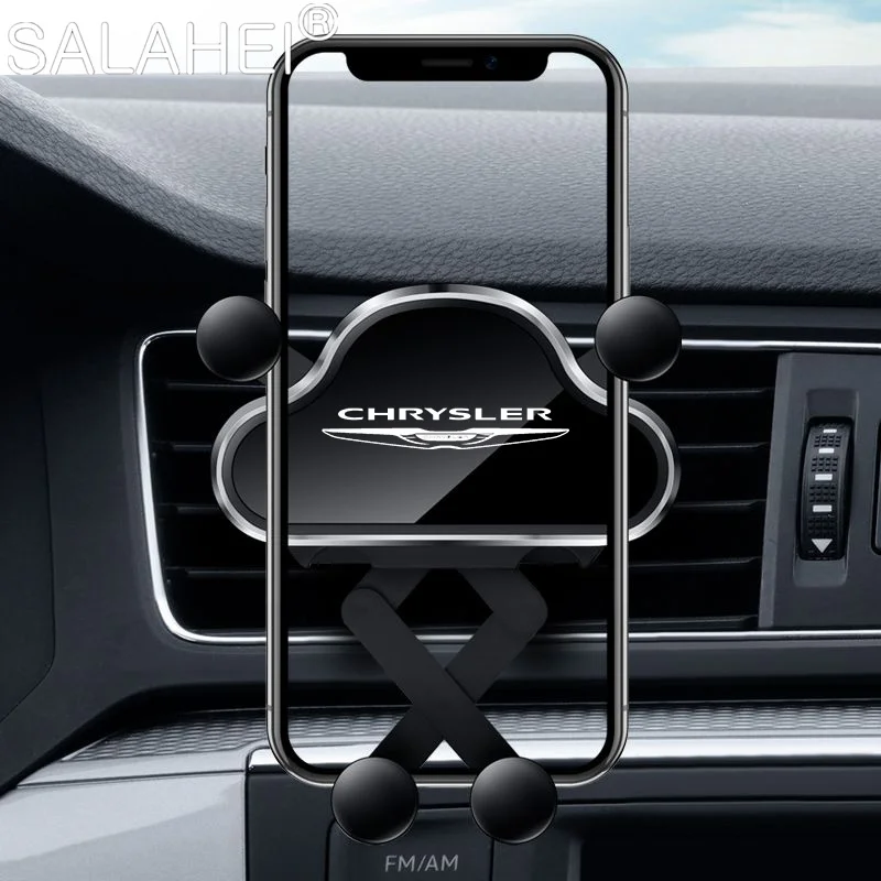 

Gravity Car Mobile Phone Holder Air Vent Clips GPS Mount Stand For Chrysler 300c 300 Pacifica 200 Sebring PT Cruiser Accessories