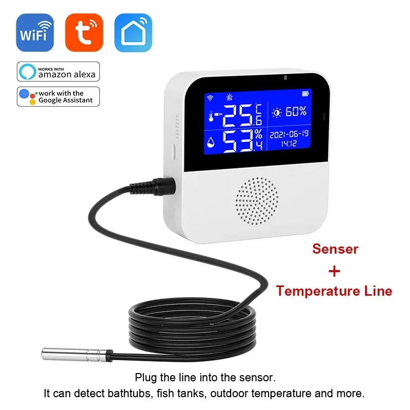 

Wi-Fi датчик температуры и влажности Tuya Smart 2209AS90
