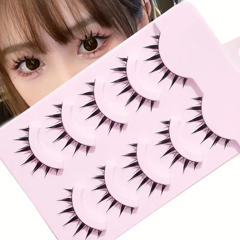 Искусственные ресницы аниме 5 пар маленькие дьявольные натуральный ежедневный