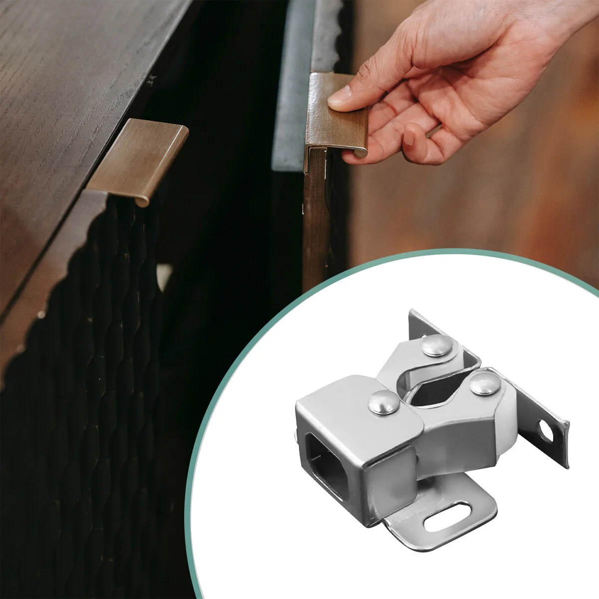 

12pcs Heavy Duty Latch Cupboard Door Bead Roller Catch for Cabinet Closet Doors