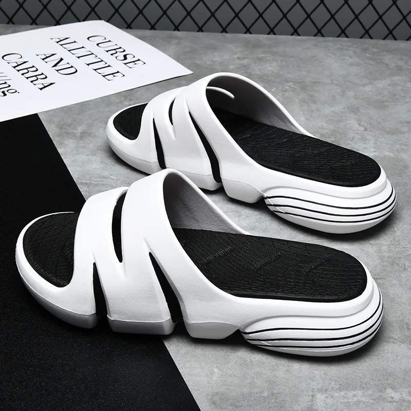 

Сандалии мужские на плоской подошве, повседневные Шлепанцы из ЭВА, Нескользящие, для пляжа, летняя модель, разные цвета