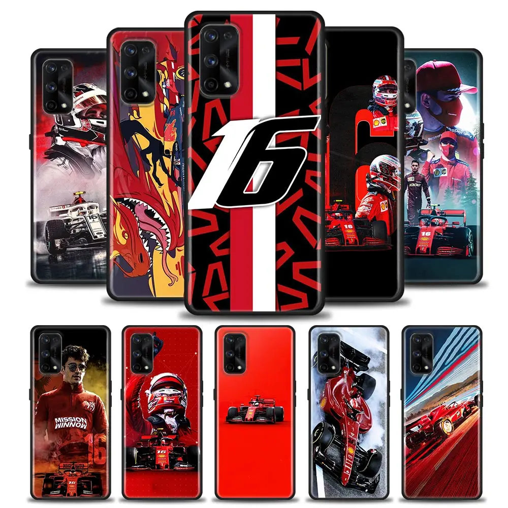 

Phone Case for Realme XT GT GT2 5 6 7 7i 8 8i 9i 9 C17 Pro 5G SE Master Neo2 Soft Silicone Case Cover Charles Leclerc Number 16