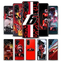 phone case for realme xt gt gt2 5 6 7 7i 8 8i 9i 9 c17 pro 5g se master neo2 soft silicone case cover charles leclerc number 16