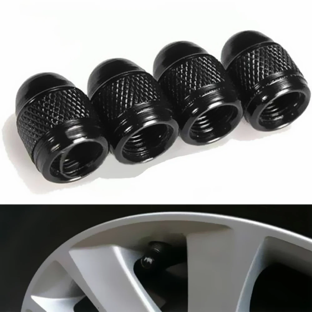 

4pcs Aluminum Bullet Shaped Car SUV Truck Air Port Cover Tire Rim Valve Wheel Stem Caps Dustproof Cover Car Styling Accessories