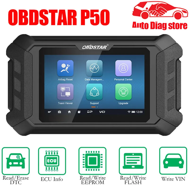 2024 OBDSTAR P50 Full Brasil Инструмент для сброса подушек безопасности SRS Чехлы сканера 86