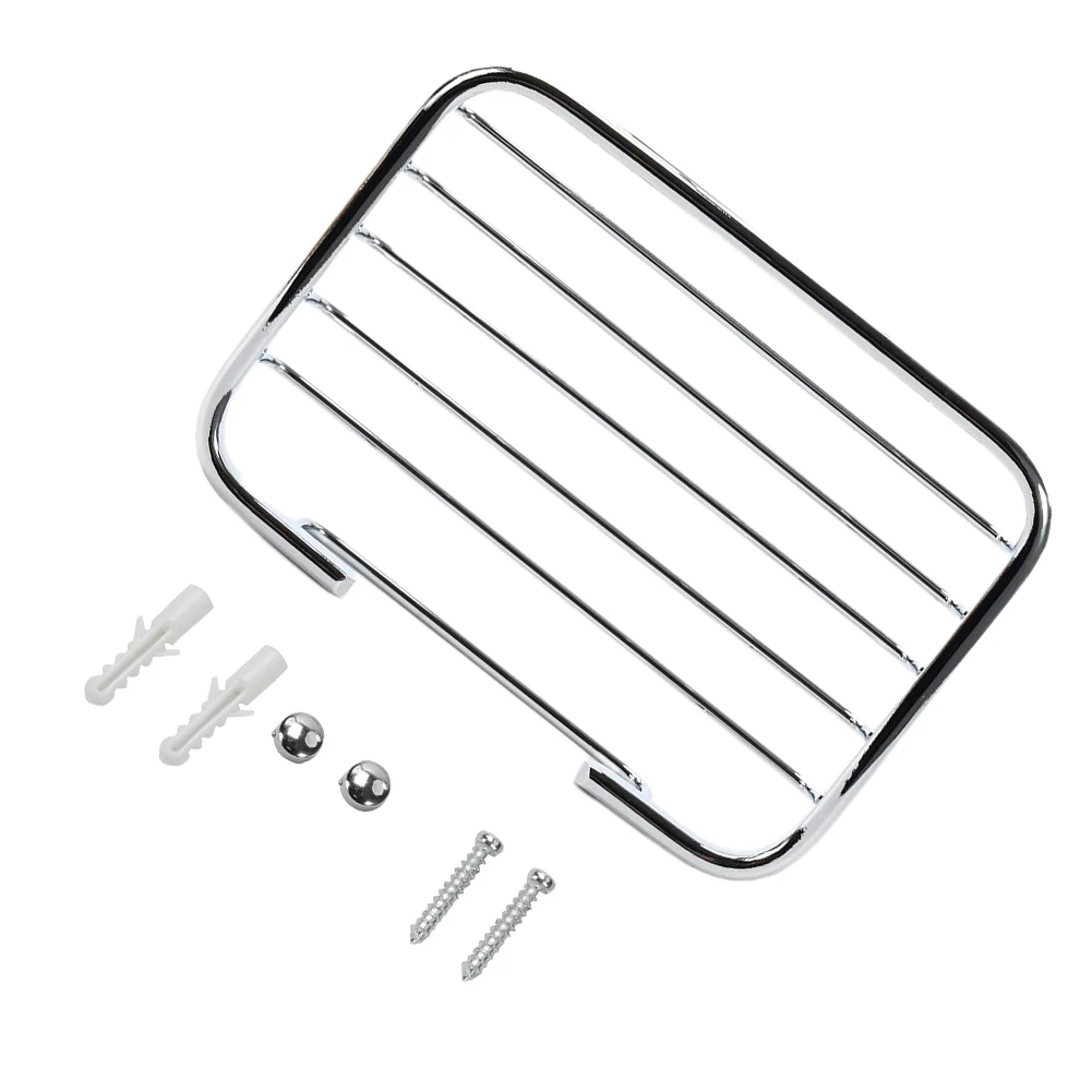 

For Home Hotel Bathroom Soap Holder Bathroom Accessories Stainless Steel 120*85*30mm Silver Soap Dish High Quality
