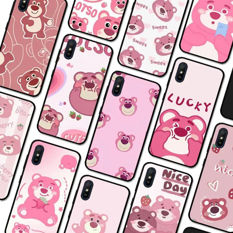 

Disney strawberry bear Phone Case for Redmi 5 6 7 8 9 A 5plus K20 4X 6 cover