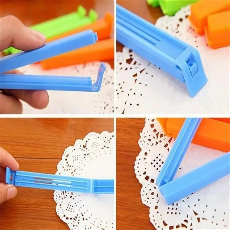 12 шт. пластиковые зажимы для упаковки закусок