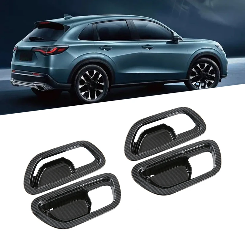 Автомобильные наклейки из углеродного волокна ABS с внутренней ручкой для Honda ZRV ZR-V