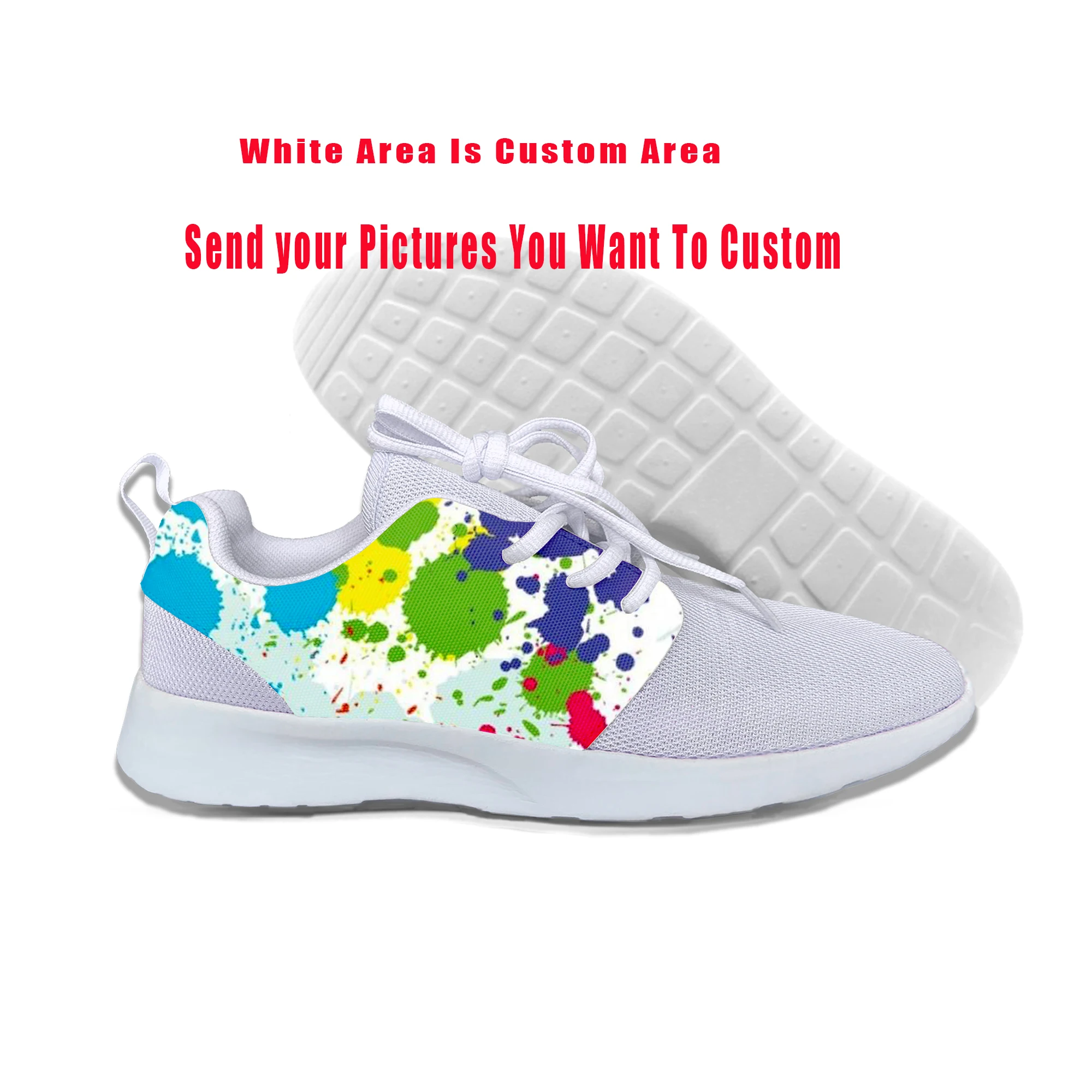 

Hot Cool Splashed Paint Casual Shoes Summer Shoes Men Women Sports Shoes Lightweight Breathable High Top Sneakers Running Shoes