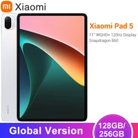 global version xiaomi pad 5 mi tablet 128gb256gb snapdragon 860 11 wqhd 120hz display quad stereo speakers 8720mah battery