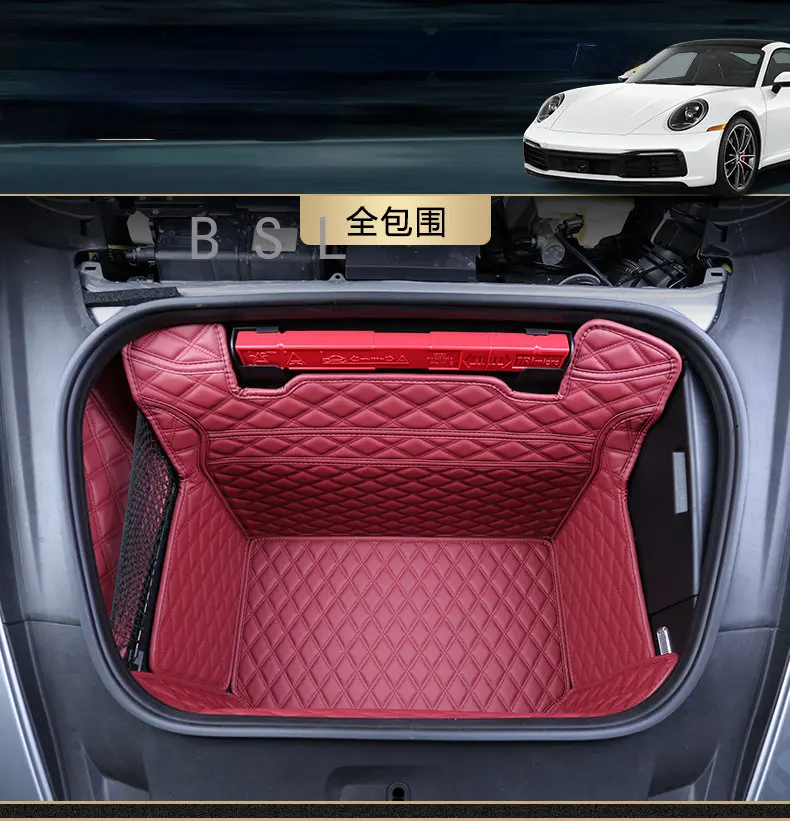 

Car Rear Trunk Mat For Porsche 911 2013-2022 Waterproof Protective Pads Cargo Liner Trunk Tray Accessories