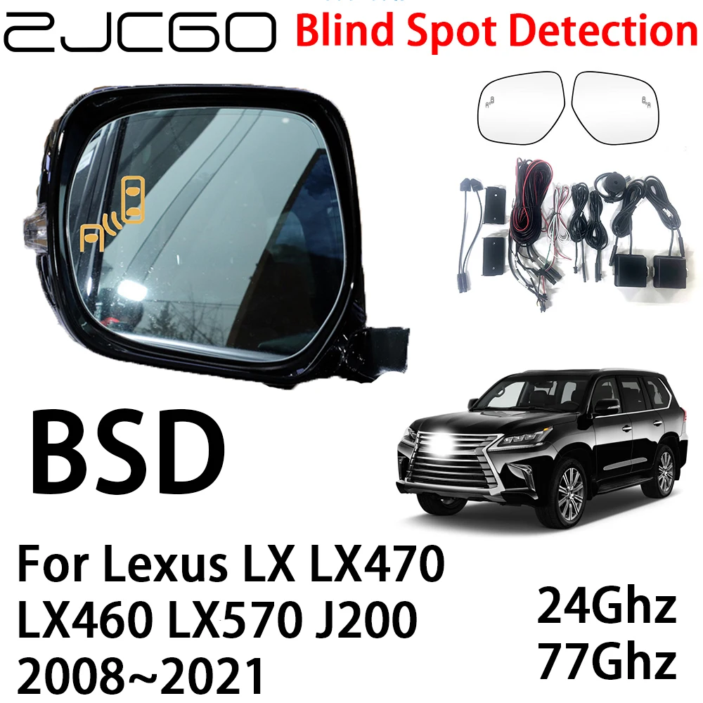 

ZJCGO Car BSD Radar Warning System Blind Spot Detection Safety Driving Alert for Lexus LX LX470 LX460 LX570 J200 2008~2021