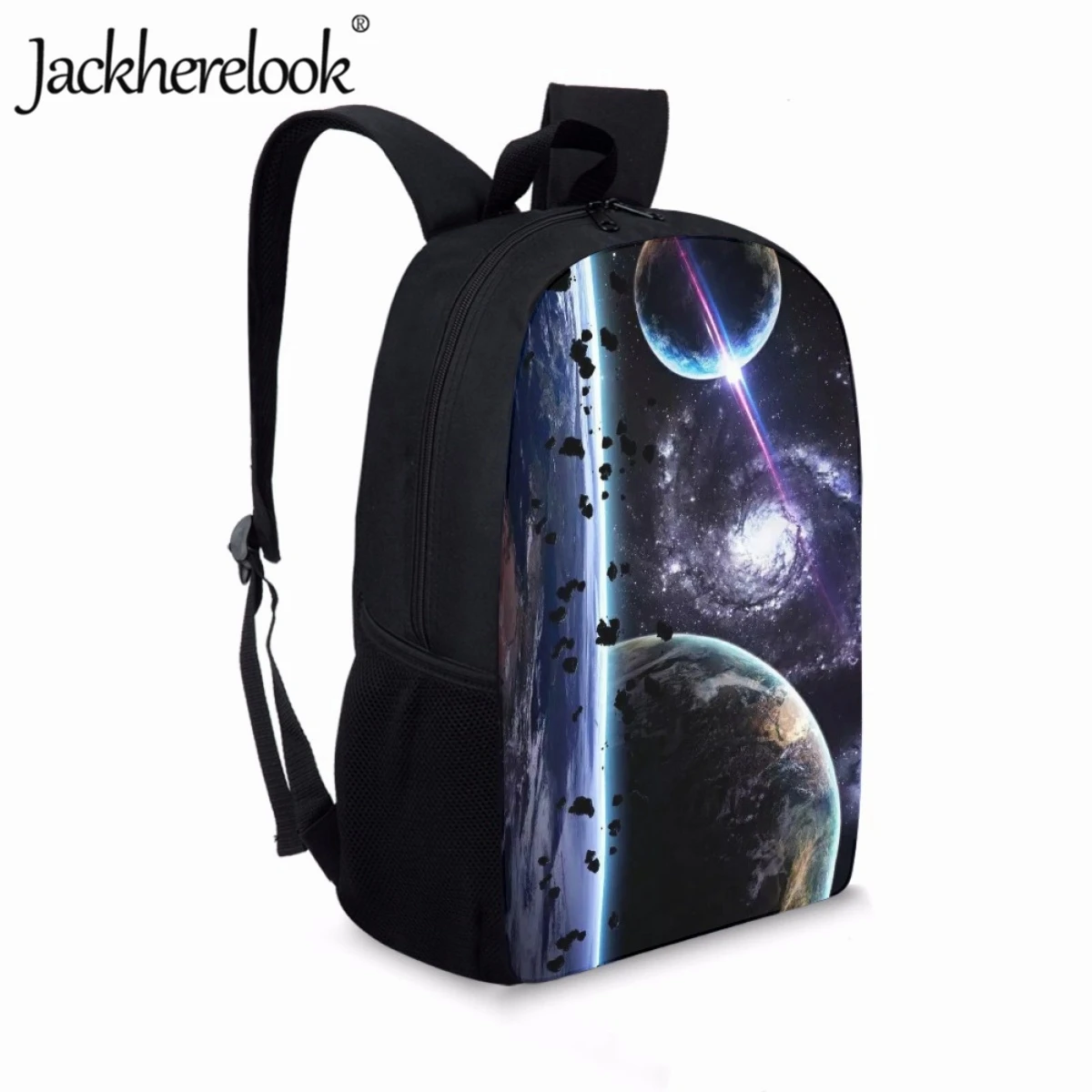 Jackherelook Interstellar Planet Pattern Student School Bag Fashion Children Leisure Travel Backpack Bookbag Youth Computer Bag