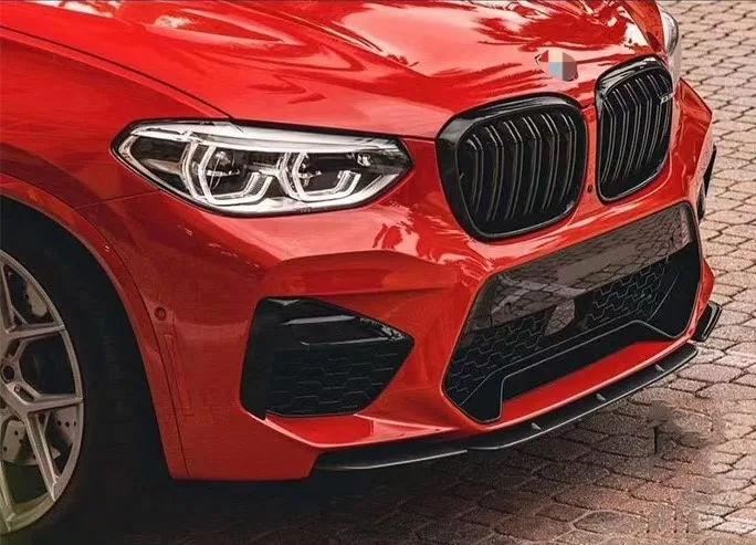 Для BMW X3M X4M F97 F98 Pre Facelift 2019 2020 2021 передний бампер разделитель губ спойлер комплект