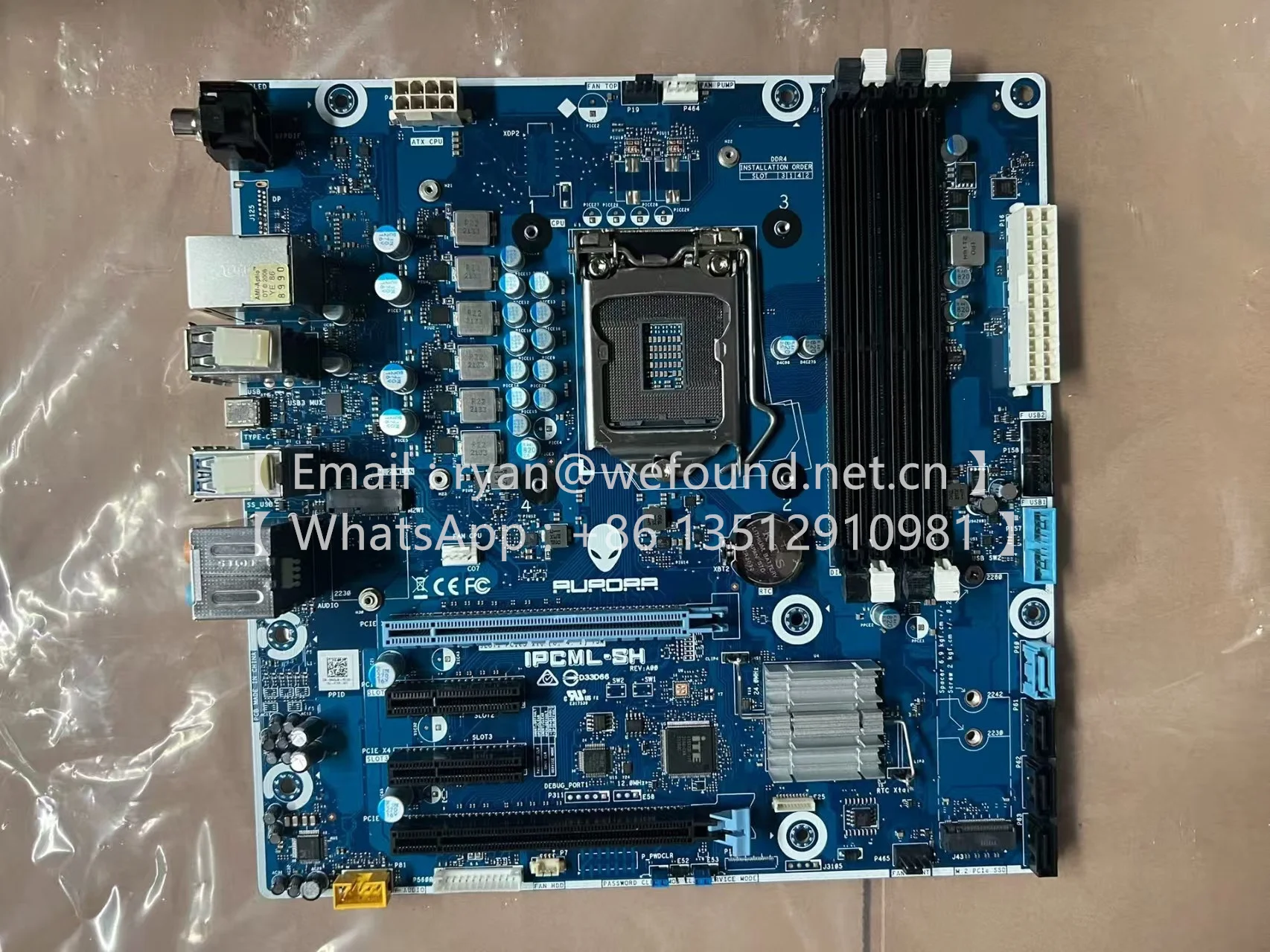 Для DELL Alienware Aurora R9 ipcfl-sc/r R10 AMMTS-SH NWN7M TYR0X R11 IPCML-SH Z490 Сердечник 10-го поколения R12