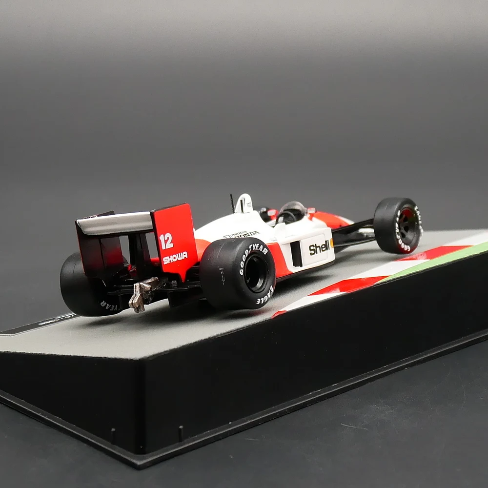 IXO 1:43 Honda McLAREN MP4/4 1988 Ayrton Senna Diecast Car Model Metal Toy Vehicle.