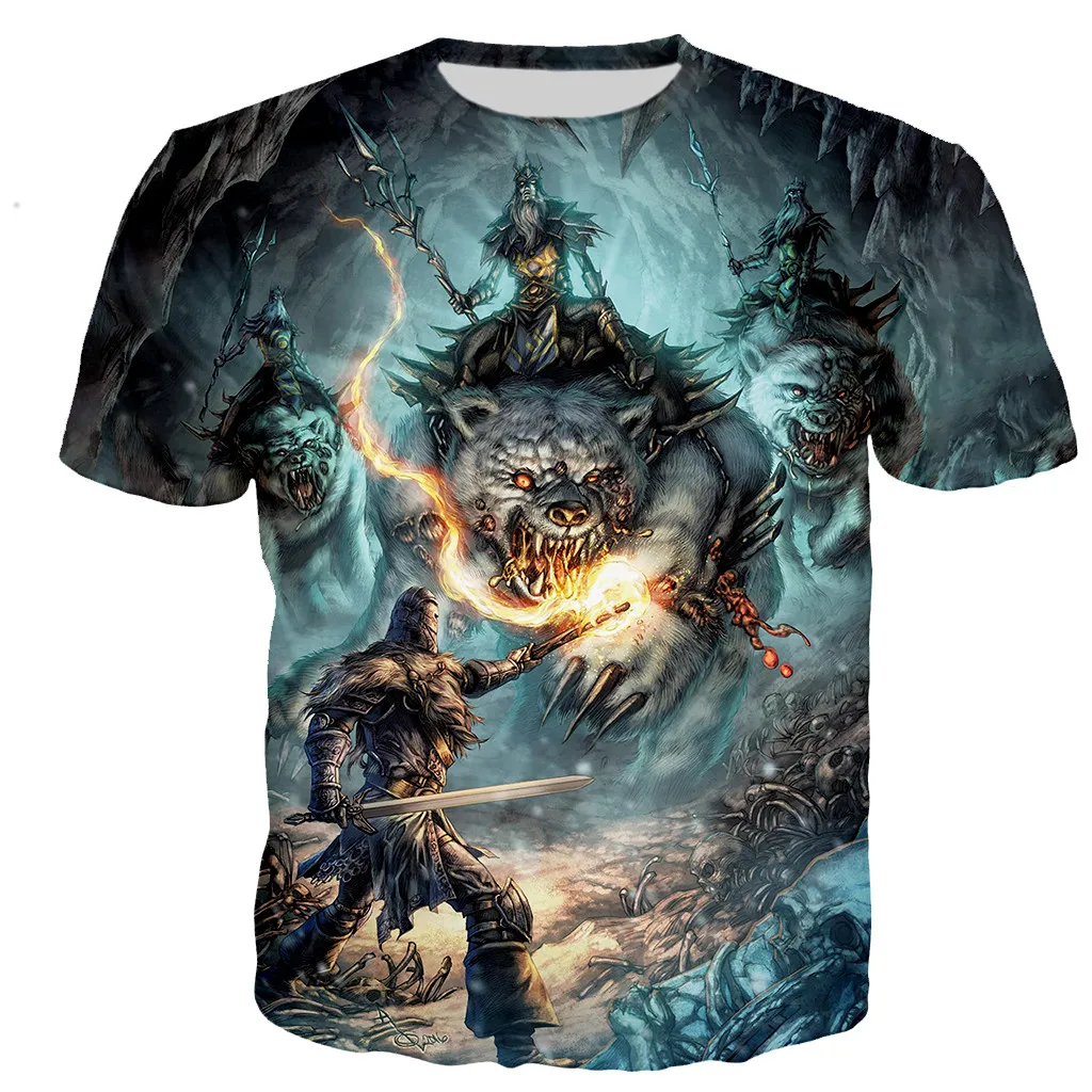 

Dark Souls t shirt men/women 3D printed t-shirts casual Harajuku style tshirt streetwear tops dropshipping