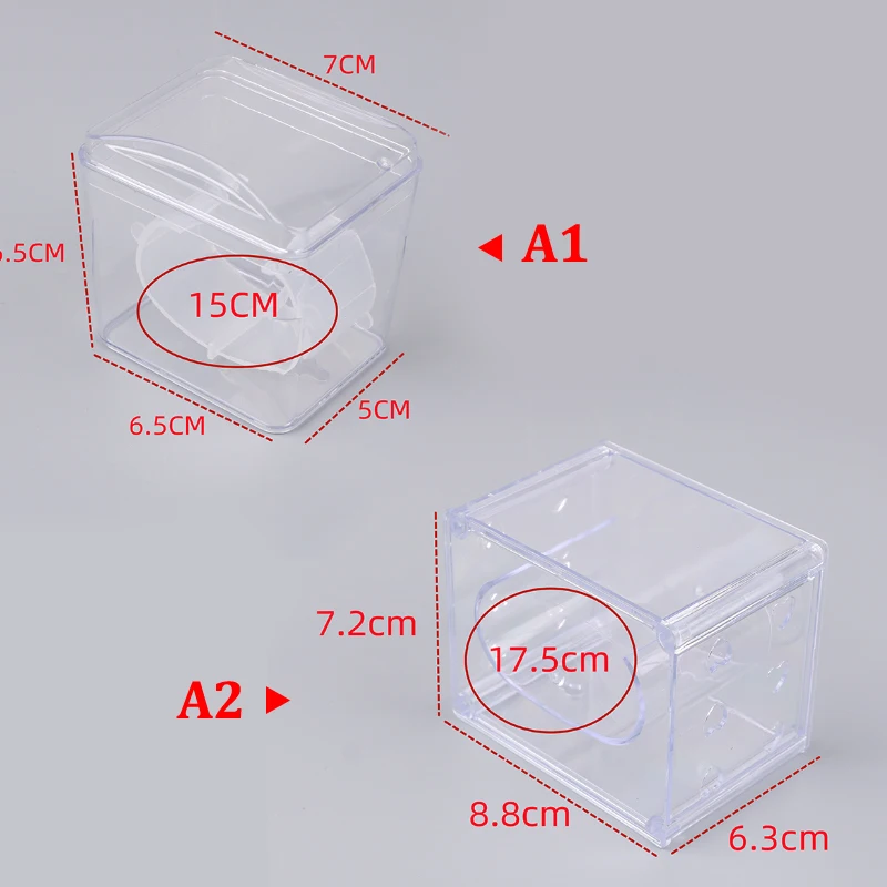 

Transparent Plastic Square Storage Holder Smart Electronic Watch Display Protective Box For Student Gifts