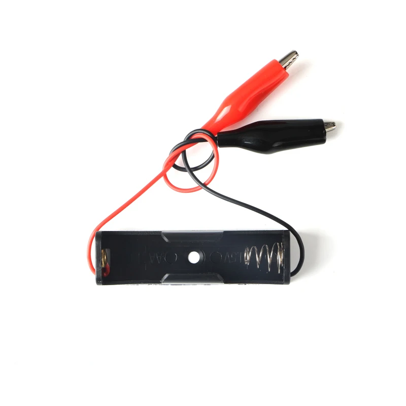 30pcs/lot MasterFire Plastic AA Batteries Clip Holder Storage Box Case Single Slot AA 1.5V Battery Shell With Alligator Clips