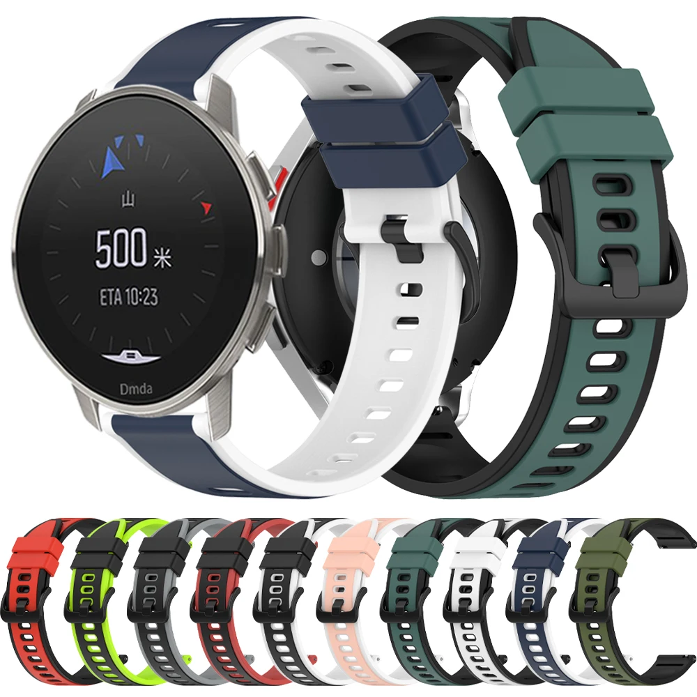 

20mm 22mm Strap For SUUNTO 9 PEAK Bands Bracelet For SUUNTO 3 Replacement Band correa Wristbands Sports Silicone Accessorie Belt