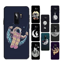 moon space astronaut phone case for samsung galaxy s 20lite s21 s21ultra s20 s20plus s21plus 20ultra