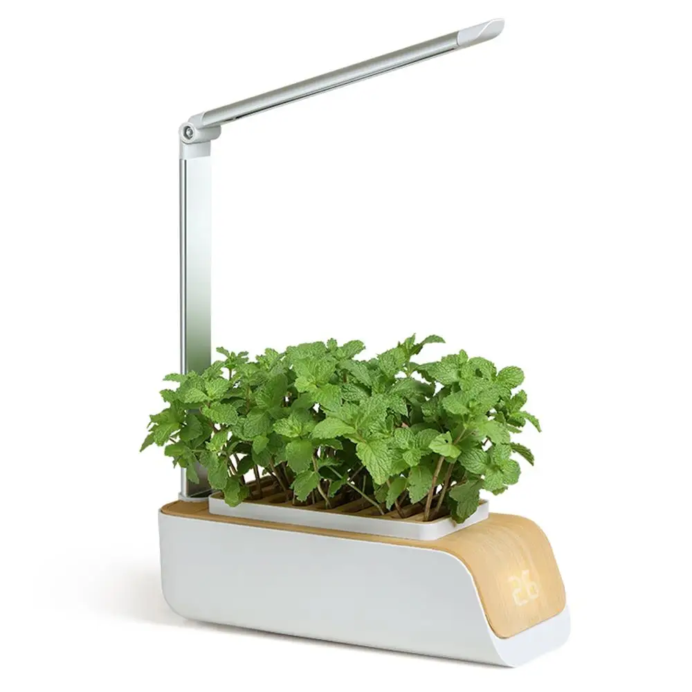 Hydroponics Growing System Family Farm Nursery Tray Pot Indoor Herb Led Grow Lights Automatic Timer Smart Garden Planter