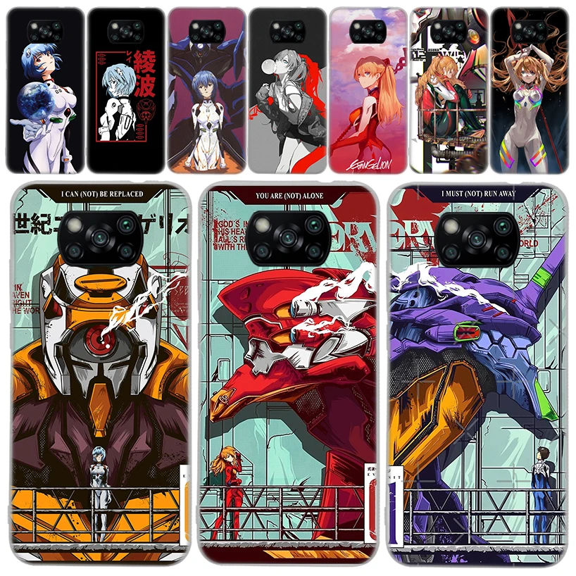 

Anime E-Evangelions EVA Transparent Soft Phone Case for Xiaomi Mi 12T 11T 10T 9T Pro 12X 11i 13 12 11 10 9 8 Lite 5X 6X CC9 Hous