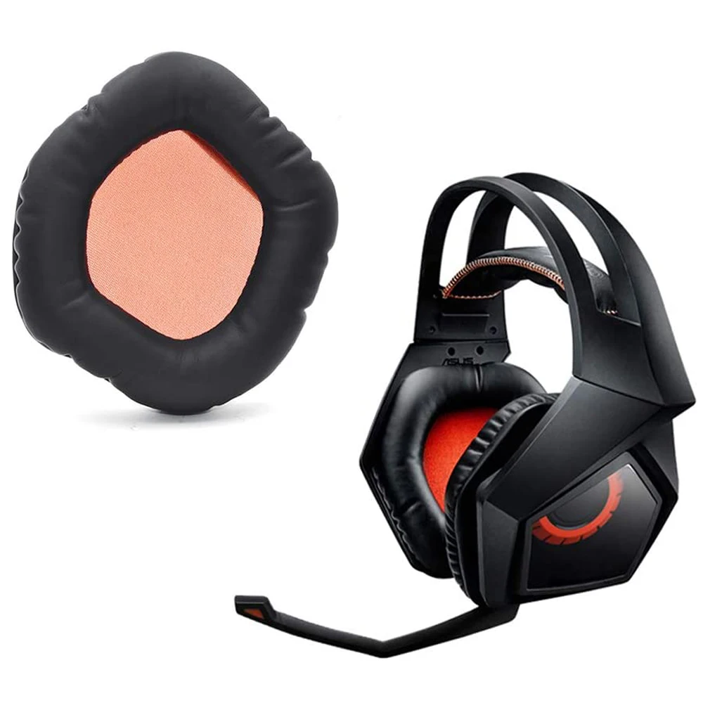 1Pair Replacement Potein Leather Memory Foam Cushion Ear Pads Earprads for Asus Rog Strix 7.1 2.0 PRO DSP Wireless Headphones - купить по