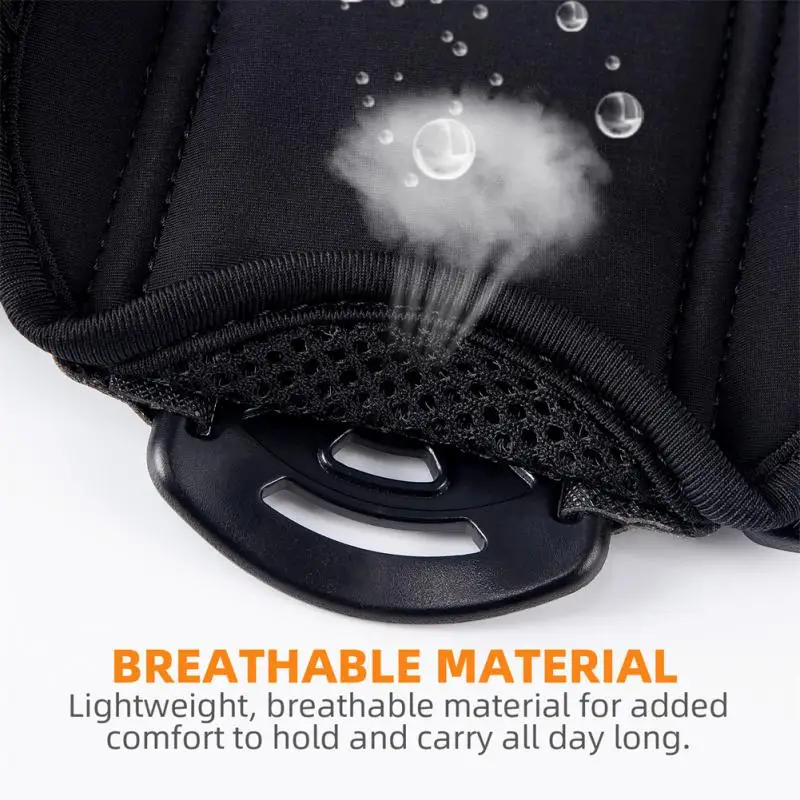 Pc Navigation Arm Bag Breathable Removable Running Wrist Bag High Elastic 360 Degrees Freely Fitness Equipment Silica Gel Abs
