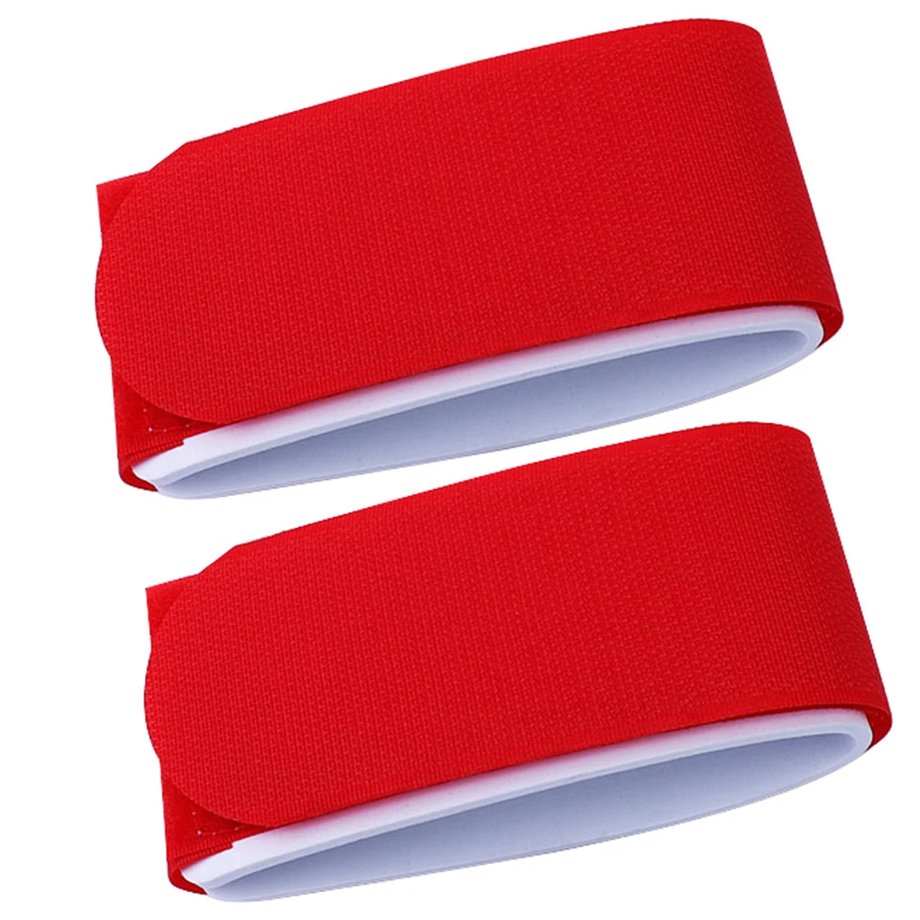

1 Pair Ski Carrier Strap Snowboard Tool Tying EVA Band Adjustable Ski Board Binding Strap, Red