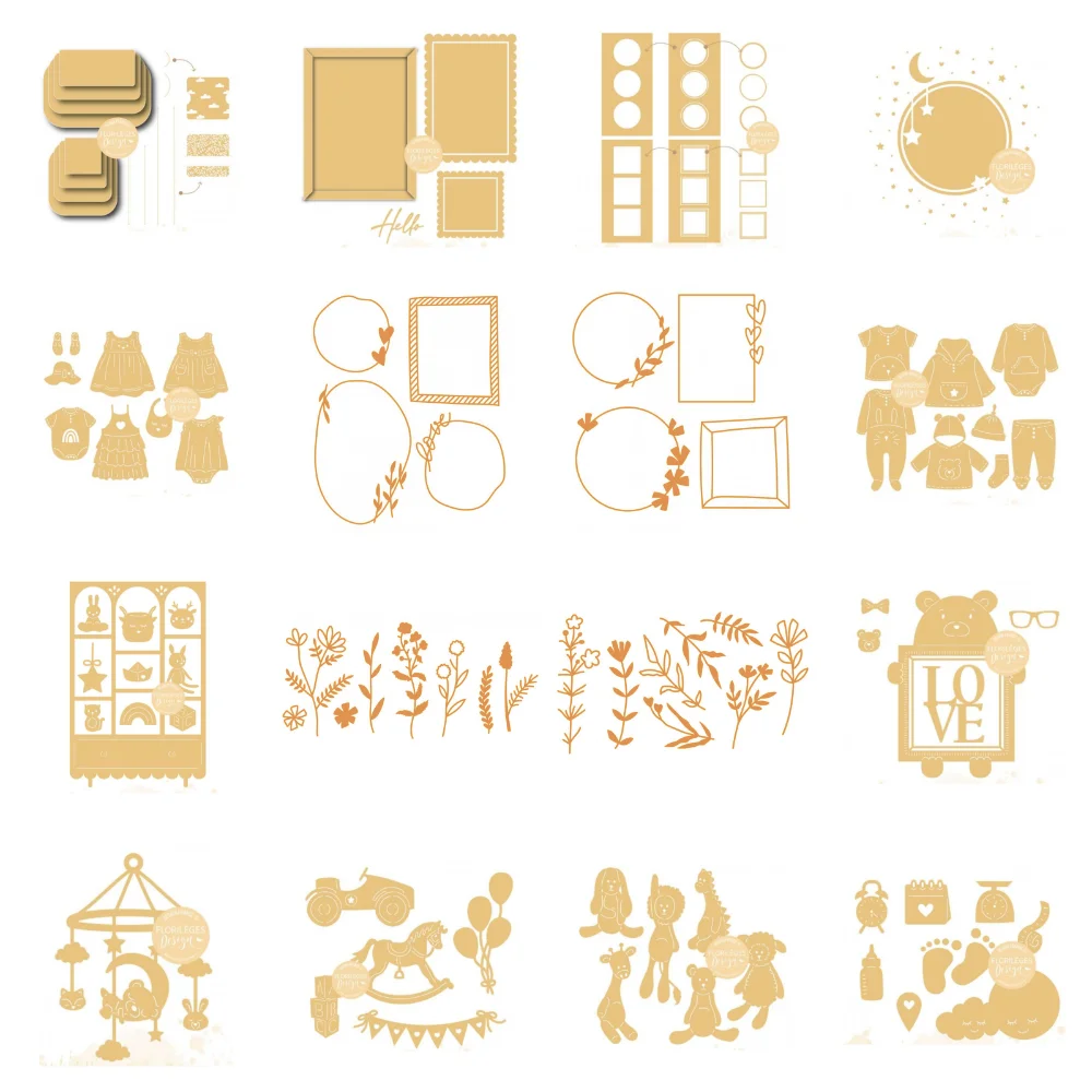 Новинка 2023 французская детская рамка металлические пресс-формы для рукоделия